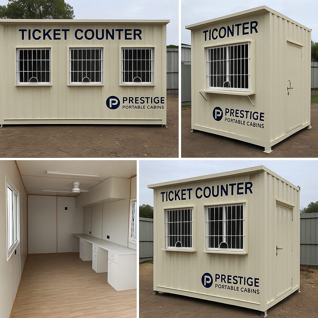 Portable Ticket Counter Cabin – Ready-to-Use Box Office